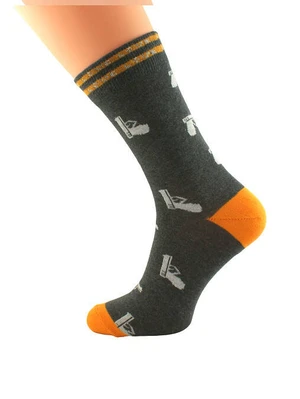 Socks Bratex 424 Classic Men Valentine's Day 39-46 graphite kl-83