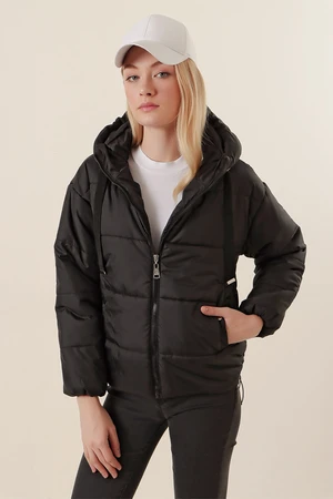 Bigdart 5117 Puffy Hooded Jacket - Black