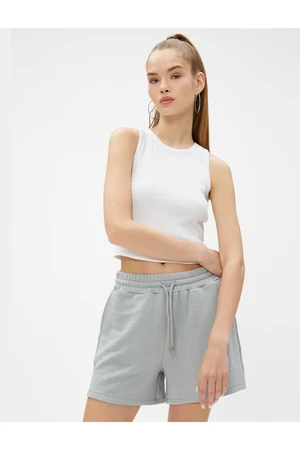 Koton Shorts - Grau - Normal Waist