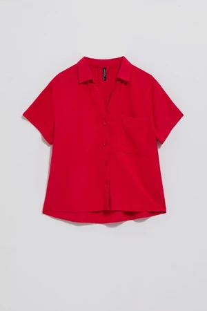 LADIES SHIRT L-KO-4054 STRAWBERRY