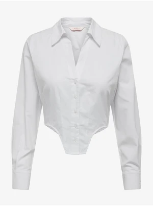 White Ladies Shirt with Corset ONLY Agla - Women