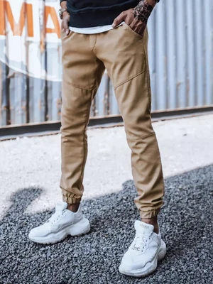 Men's sweatpants, sweatpants, camel Dstreet