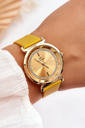 Women's leather watch Giorgio&Dario Classic Yellow