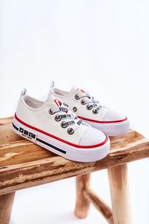 Kids fabric sneakers BIG STAR KK374068 White