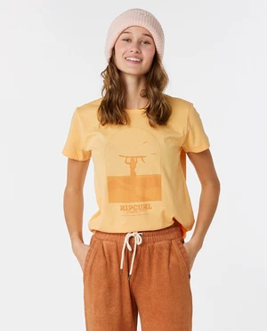 T-Shirt Rip Curl RE-ENTRY CREW NECK TEE Pastel Orange