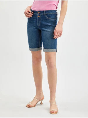 Orsay Dark Blue Womens Denim Shorts - Women