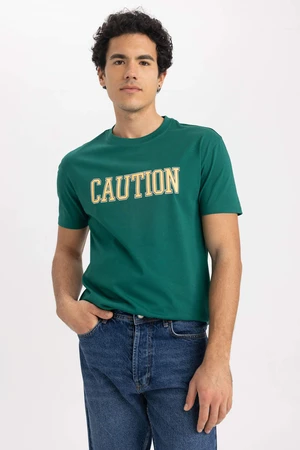 DEFACTO Regular Fit Crew Neck Printed T-Shirt