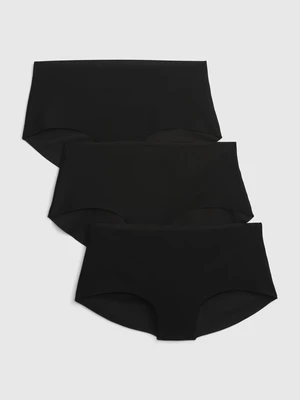 Set of three women's seamless panties in black GAP