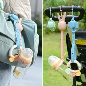 Silicone Pacifier Chain Anti-drop Chain Baby Bottle Chain Hanging Toy Anti-lost Rope Chain Storage Portable Toy Stroller Lanyard