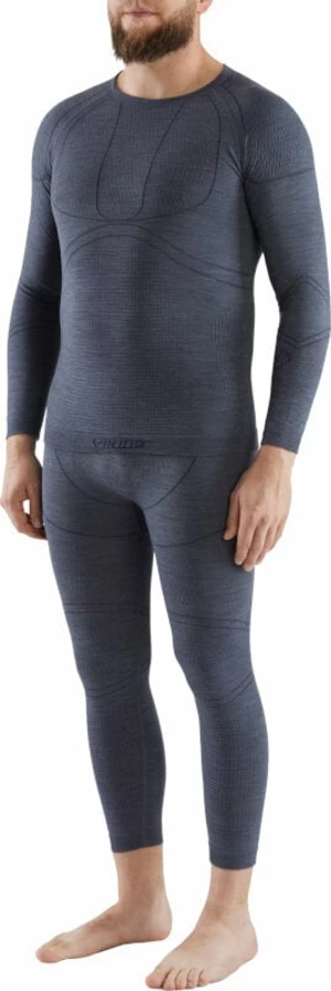 Viking Lan Pro Merino Set Base Layer Dark Grey M Bielizna termiczna