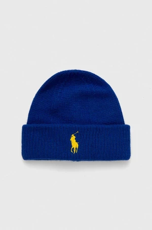 Vlnená čiapka Polo Ralph Lauren z hrubej pleteniny, vlnená, 455931421