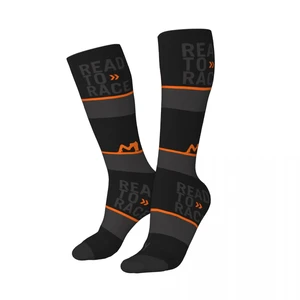 Long Socks Motor Ready To Race Accessories for Male Sweat Absorbing Printed Socks Below Knee All Season Wonderful Gifts