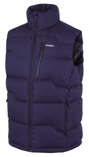 Husky Deep M M, dark blue Pánská péřová vesta na zip