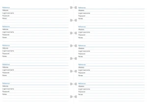 FILOFAX Náplň Notebook A5 seznam hesel