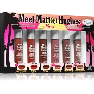 theBalm Meet Matt(e) Hughes Mini Kit Miami sada tekutých rúžov (pre dlhotrvajúci efekt)