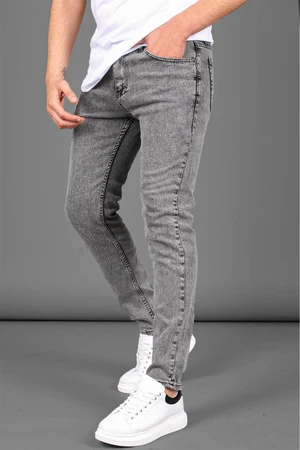 Madmext Pánské Kouřové Skinny Fit Džíny 5679