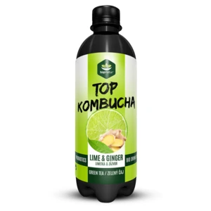 TOPNATUR Top kombucha limetka a zázvor 500 ml