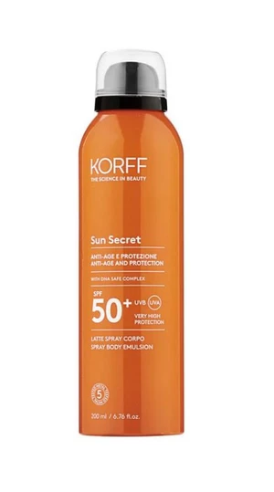 KORFF Sun Secret Tělové mléko ve spreji SPF50+ 200 ml