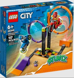 LEGO City 60360 Kaskadérská výzva s rotujícími kruhy