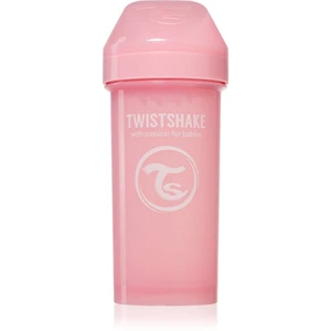 Twistshake Kid Cup Pink dětská láhev 12 m+ 360 ml