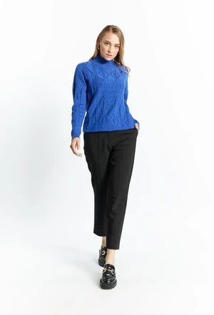 MONNARI Woman's Jumpers & Cardigans Sweater With Turtleneck Navy Blue