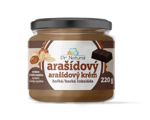 Dr. Natural Arašídový krém s hořkou čokoládou 220 g