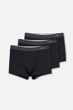 Dagi Black D5210 Compact Plain Boxer Triple