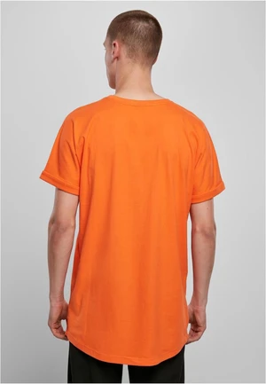 Tangerine T-shirt with a long shape