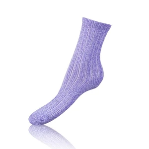 Fialové dámské ponožky Bellinda SUPER SOFT SOCKS