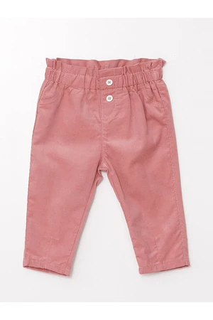 LC Waikiki Basic Baby Girl Trousers with Elastic Waist