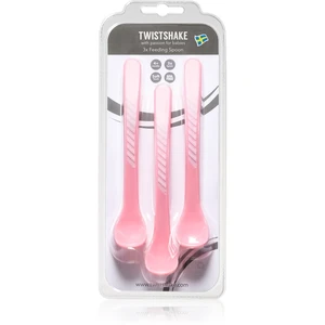 Twistshake Feeding Spoons lyžička 4+m Pastel Pink 3 ks