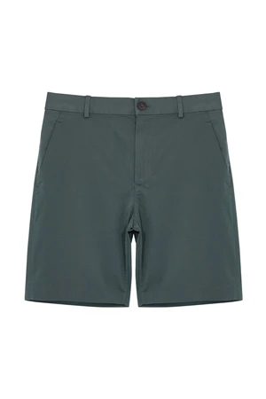 Trendyol Green Slim Fit Gabardine Woven Shorts & Bermuda