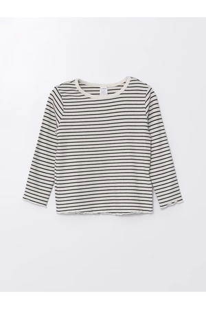 LC Waikiki Crew Neck Short Sleeve Striped Baby Girl T-Shirt