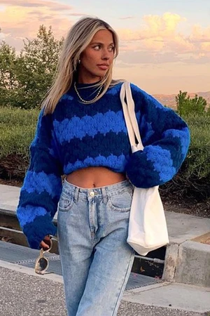 Madmext Mad Girls Blue Sweater