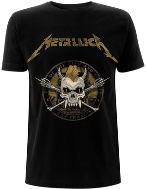 Metallica T-shirt Scary Guy Seal Unisex Black XL