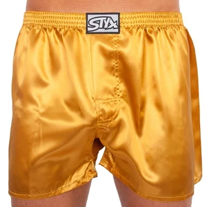 Men's briefs Styx classic rubber satin gold (C685)