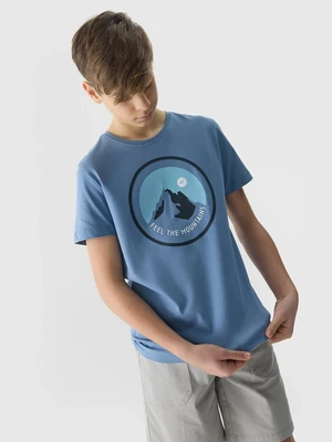 4F Organic Cotton T-Shirt for Boys - Blue