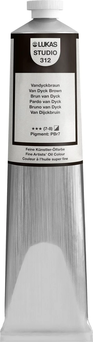 Lukas Studio Aluminium Tube Peinture à l'huile Van Dyck Brown 200 ml 1 pc