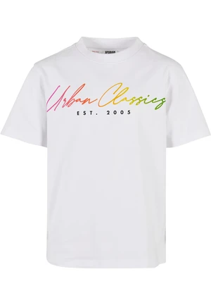 Boys Script Logo T-Shirt White