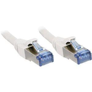 LINDY 47193 RJ45 sieťové káble, prepojovacie káble CAT 6A S/FTP 1.50 m biela s ochranou 1 ks