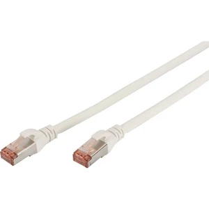 Digitus DK-1644-020/WH RJ45 sieťové káble, prepojovacie káble CAT 6 S/FTP 2.00 m biela samozhášavý, fóliové tienenie, ti