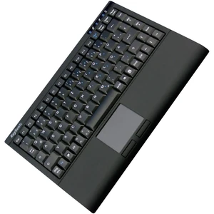 Keysonic ACK-540U+ USB klávesnica nemecká, QWERTZ, Windows® čierna integrovaný touchpad, tlačidlá myši