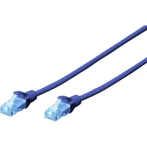 Digitus DK-1511-030/B RJ45 sieťové káble, prepojovacie káble CAT 5e U/UTP 3.00 m modrá  1 ks