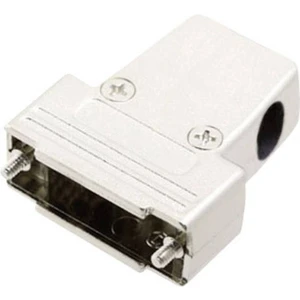 MH Connectors MHTRI-M-15-K 6550-0100-02 D-SUB púzdro Pólov: 15 plast, pokovaný 180 °, 45 °, 45 ° strieborná 1 ks