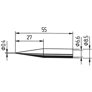 Ersa 842 UD LF spájkovací hrot ceruzková forma, predĺžená Veľkosť hrotov 0.4 mm  obsah, množstvo obsiahnutého obsahu na