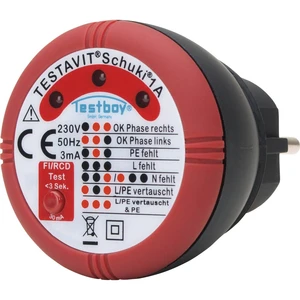 Testboy Schuki® 1A tester zásuviek  CAT II 300 V LED