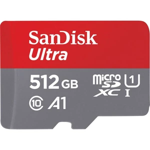 SanDisk Ultra® pamäťová karta micro SDXC 512 GB Class 10, UHS-I výkonnostný štandard A1, vr. softwaru Android, vr. SD ad