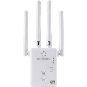 Renkforce WS-WN575A3 Dual Band AC1200 Wi-Fi repeater  2.4 GHz, 5 GHz