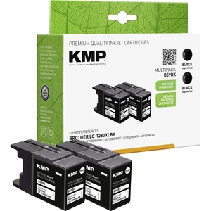 KMP Ink cartridge náhradný Brother LC-1280, LC1280XLBKBP2DR, LC-1280XLBK kompatibilná Dual čierna B59DX 1524,4021