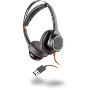 Plantronics Blackwire C7225 binaural USB ANC telefónne headset s USB káblový na ušiach čierna